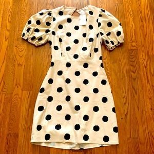 Polka dot midi dress